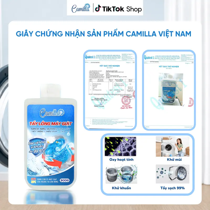 Giấy chứng nhận Quatest 1 sản phẩm Camilla Việt Nam