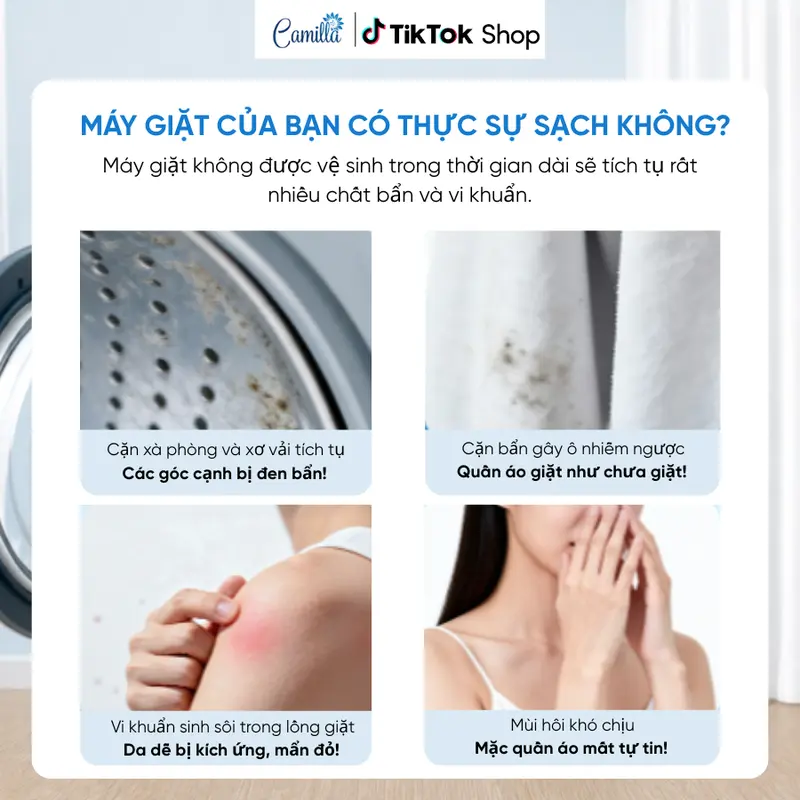 Máy giặt của bạn có thực sự sạch không - Camilla