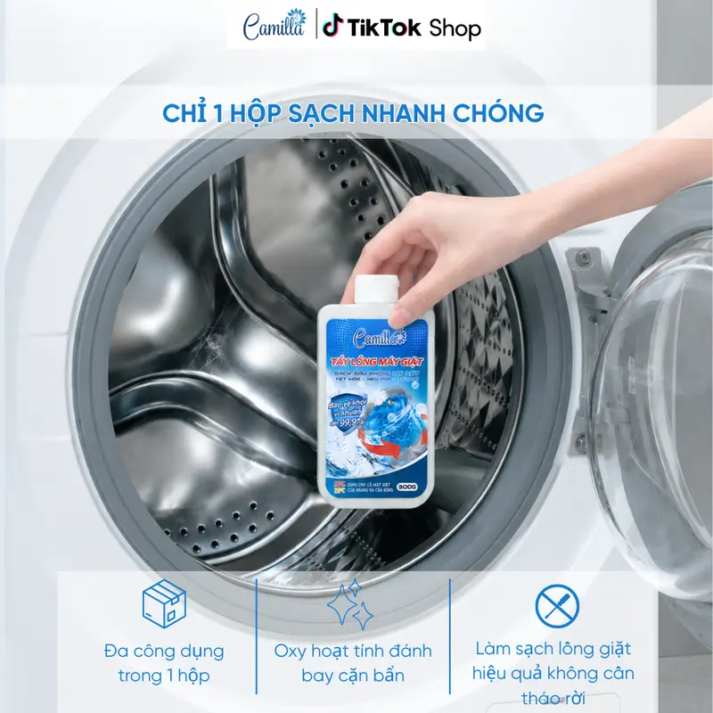 Chỉ 1 hộp sạch nhanh chóng - Oxy hoạt tính đánh bay cặn bẩn